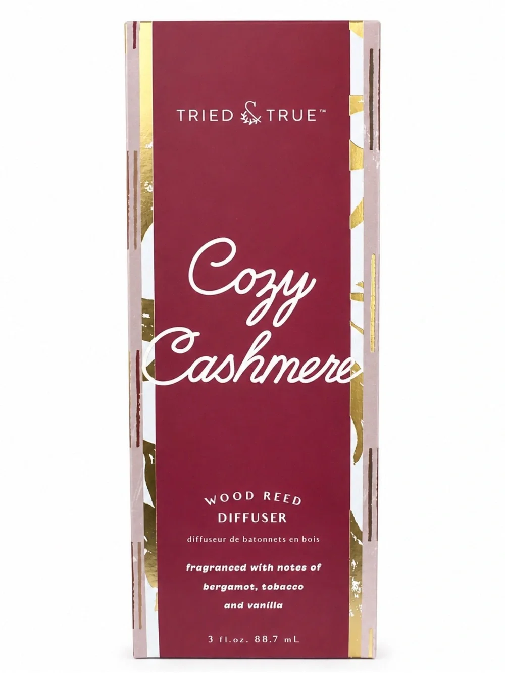 Tried & True Cozy Cashmere Wood Reed Diffuser